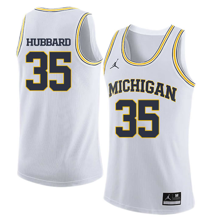 University of Michigan #35 Phil Hubbard White College Basketball Jersey